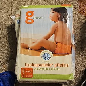 G diapers cloth diapers refills M/L